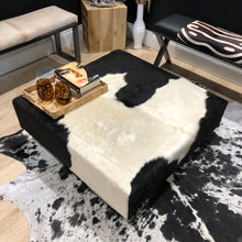Load image into Gallery viewer, Frisian Cowhide Ottoman - Large