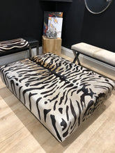 Load image into Gallery viewer, XL Bengal Print Cowhide Ottoman