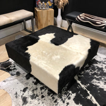 Load image into Gallery viewer, Frisian Cowhide Ottoman - Large