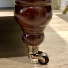 Load image into Gallery viewer, Dark Brown Brindle Cowhide Ottoman / Footstool