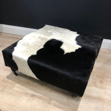 Load image into Gallery viewer, Frisian Cowhide Ottoman - Large