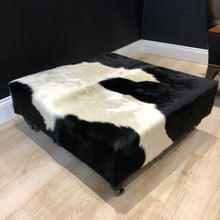 Load image into Gallery viewer, Frisian Cowhide Ottoman - Large