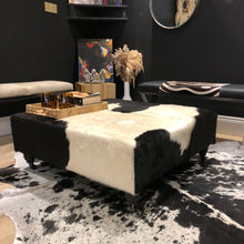 Load image into Gallery viewer, Frisian Cowhide Ottoman - Large