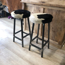 Load image into Gallery viewer, Friesian Cowhide Barstools