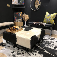 Load image into Gallery viewer, Frisian Cowhide Ottoman - Large