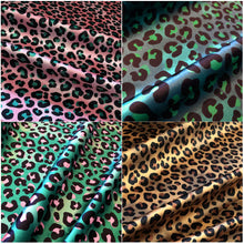 Load image into Gallery viewer, Teal Leopard Print Two Person Bench