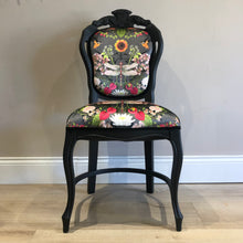 Load image into Gallery viewer, Louis Style Statement Chair in Botanical Print Fabric