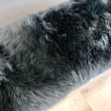Load image into Gallery viewer, Bespoke Grey Genuine Sheepskin Two Person Bench