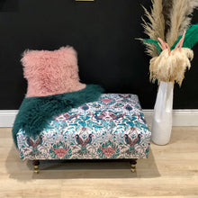Load image into Gallery viewer, Bespoke Emma Shipley Amazon Print Ottoman / Footstool/ Coffee Table