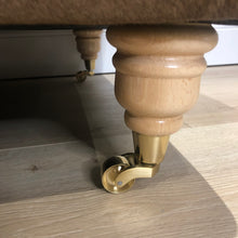 Load image into Gallery viewer, Bespoke Natural Brown Large Genuine Cowhide Ottoman Footstool Coffee Table