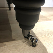 Load image into Gallery viewer, Bespoke Black & White Speckled Ottoman / Footstool