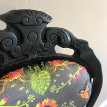 Load image into Gallery viewer, Louis Style Statement Chair in Botanical Print Fabric