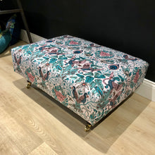 Load image into Gallery viewer, Bespoke Emma Shipley Amazon Print Ottoman / Footstool/ Coffee Table