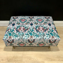 Load image into Gallery viewer, Bespoke Emma Shipley Amazon Print Ottoman / Footstool/ Coffee Table