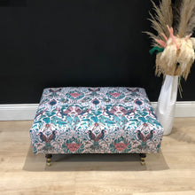 Load image into Gallery viewer, Bespoke Emma Shipley Amazon Print Ottoman / Footstool/ Coffee Table