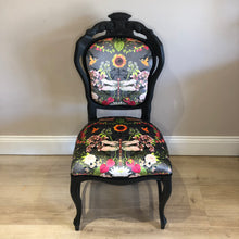 Load image into Gallery viewer, Louis Style Statement Chair in Botanical Print Fabric