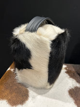 Load image into Gallery viewer, Black and White Cowhide Doorstops
