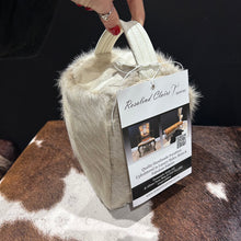 Load image into Gallery viewer, Cream Champagne Cowhide Door Stop
