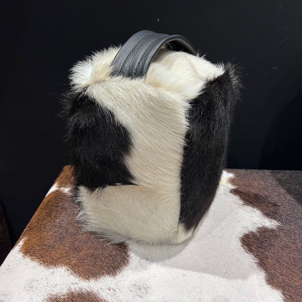 Black and White Cowhide Doorstops