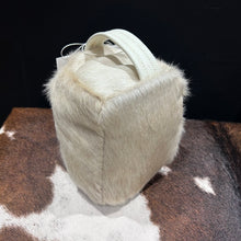 Load image into Gallery viewer, Cream Champagne Cowhide Door Stop
