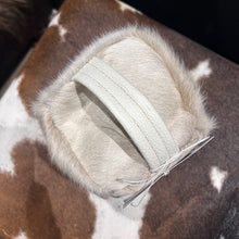Load image into Gallery viewer, Cream Champagne Cowhide Door Stop
