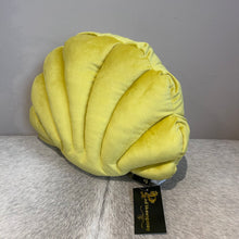 Load image into Gallery viewer, Shell Statement Cushion Yellow
