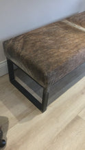 Load and play video in Gallery viewer, Bespoke Brindle Large Dining Bench
