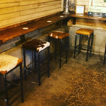 Load image into Gallery viewer, Bespoke Cowhide Bar Stools AVAILABLE TO ORDER!
