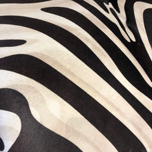 Load image into Gallery viewer, AVAILABLE TO ORDER! Bespoke Zebra Animal Print Cowhide Ottoman / Footstool / Coffee Table
