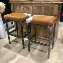 Load image into Gallery viewer, Bespoke Cowhide Bar Stools AVAILABLE TO ORDER!
